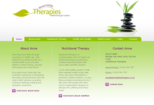 It may be a small site but it's delivering information for the user and results for the business!